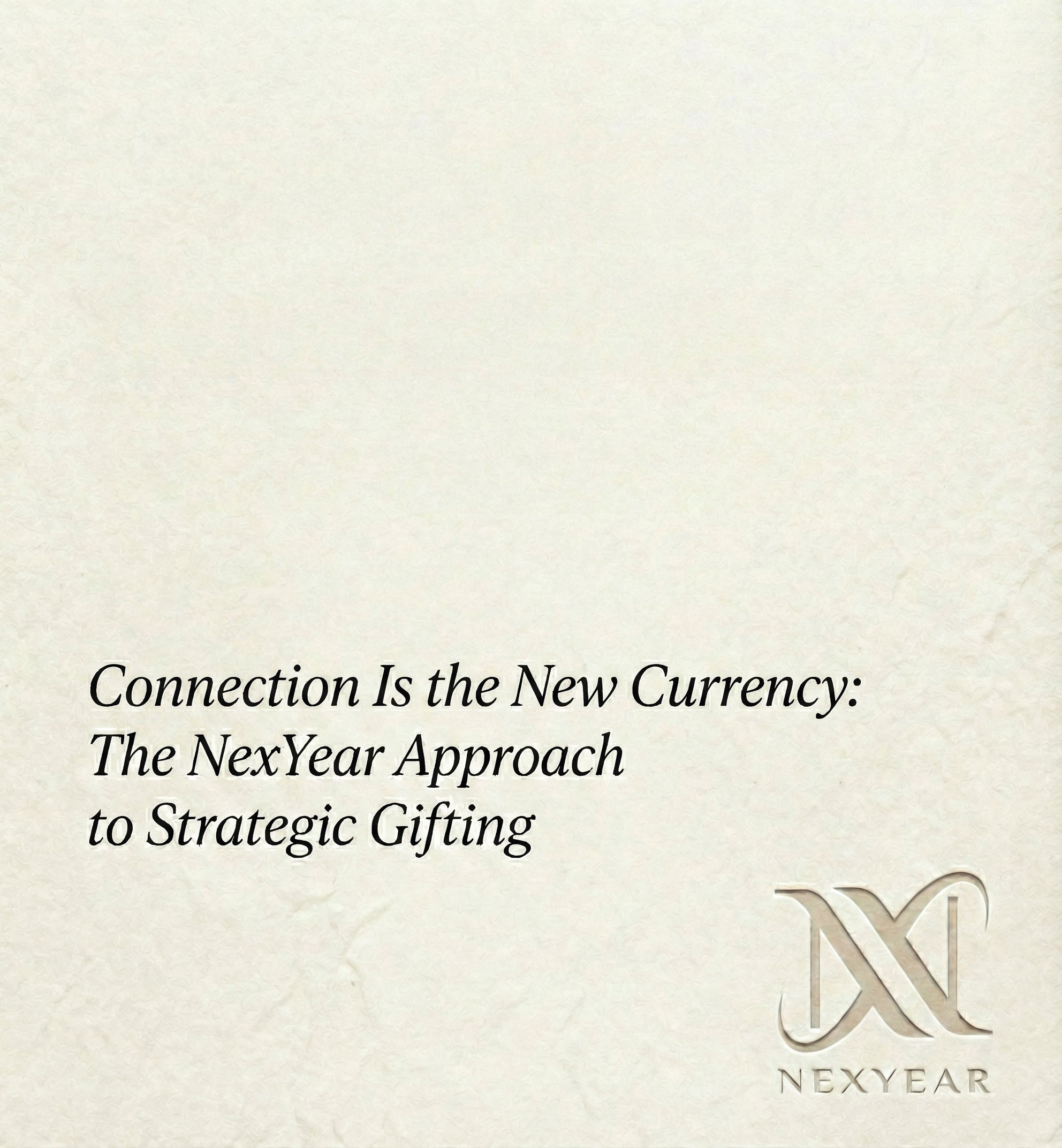 Connection Is the New Currency