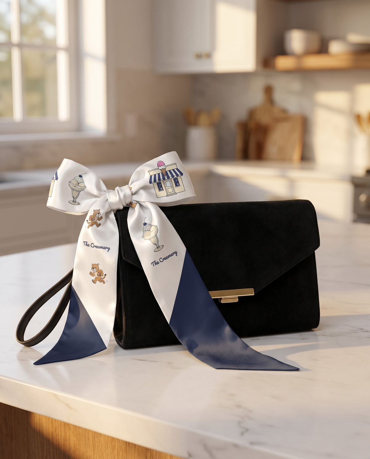The Creamery Twilly, bow on a clutch